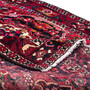 Bakhtiari Persian Rug 9x6 ft - Semi Antique Medallion (Toranj), Geometric Crimson, Dark Red, Navy Blue Hand Knotted | detail view | SKU 112948