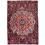 Bakhtiari Persian Rug 11'4" x 7'10" - Semi Antique Medallion Blue, Crimson Hand Knotted | front view | SKU 112949