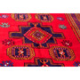 Ardabil Persian Rug 10x5 ft - Semi Antique Medallion Turquoise, White Hand Knotted | side view | SKU 112950