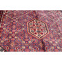 Ardabil Persian Rug 9'10" x 6'7" - Semi Antique Medallion Turquoise, White Hand Knotted | side view | SKU 112951