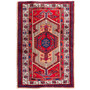 Ardabil Persian Rug 5x3 ft - Semi Antique Medallion Turquoise, White Hand Knotted | front view | SKU 112954