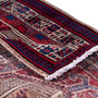 Ardabil Persian Rug 5x3 ft - Semi Antique Medallion Turquoise, White Hand Knotted | corner detail | SKU 112954
