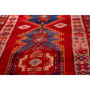 Ardabil Persian Rug 12'10" x 4'7" - Semi Antique Medallion Turquoise, White Hand Knotted | side view | SKU 112955