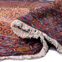 Ardabil Persian Rug 9'4" x 4'9" - Semi Antique Medallion Turquoise, White Hand Knotted | detail view | SKU 112957