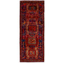 Ardabil Persian Rug 10'3" x 3'11" - Semi Antique Medallion Turquoise, White Hand Knotted | front view | SKU 112958