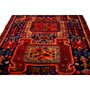 Ardabil Persian Rug 10'3" x 3'11" - Semi Antique Medallion Turquoise, White Hand Knotted | side view | SKU 112958