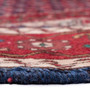 Ardabil Persian Rug 9'7" x 6'5" - Semi Antique Medallion Turquoise, White Hand Knotted | back view | SKU 112960