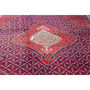 Ardabil Persian Rug 9'7" x 6'5" - Semi Antique Medallion Turquoise, White Hand Knotted | side view | SKU 112960
