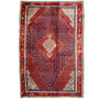 Ardabil Persian Rug 9'7" x 6'5" - Semi Antique Medallion Turquoise, White Hand Knotted | front view | SKU 112960