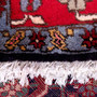 Ardabil Persian Rug 10'6" x 6'7" - Semi Antique Medallion Turquoise, White Hand Knotted | pile detail | SKU 112961