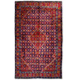 Ardabil Persian Rug 10x6 ft - Semi Antique Medallion Toranj Herati Mahi Dark Red Navy Blue Burgundy Hand Knotted | front view | SKU 112961