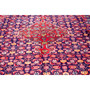 Ardabil Persian Rug 10x6 ft - Semi Antique Medallion Toranj Herati Mahi Dark Red Navy Blue Burgundy Hand Knotted | side view | SKU 112961