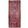 Ardabil Persian Rug 9x4 ft - Semi Antique Medallion Turquoise, White Hand Knotted | front view | SKU 112965