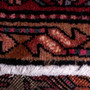Ardabil Persian Rug 9'10" x 4'0" - Semi Antique Medallion Turquoise, White Hand Knotted | pile detail | SKU 112965
