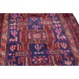 Ardabil Persian Rug 9x4 ft - Semi Antique Medallion Turquoise, White Hand Knotted | side view | SKU 112965