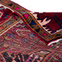 Karaja Persian Rug 9x2 ft - Semi Antique Medallion Ultramarine, Red Hand Knotted | corner detail | SKU 112966