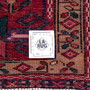 Ardabil Persian Rug 9'6" x 3'5" - Semi Antique Medallion Turquoise, White Hand Knotted | full view | SKU 112967