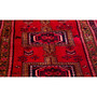 Ardabil Persian Rug 9x3 ft - Semi Antique Medallion Turquoise, White Hand Knotted | side view | SKU 112967