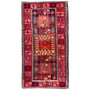 Ardabil Persian Rug 9x4 ft - Semi Antique Medallion Turquoise, White Hand Knotted | front view | SKU 112970