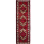 Ardabil Persian Rug 10'3" x 3'3" - Semi Antique Medallion Turquoise, White Hand Knotted | front view | SKU 112972