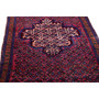 Ardabil Persian Rug 10'1" x 3'6" - Semi Antique Medallion Turquoise, White Hand Knotted | side view | SKU 112973