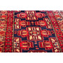 Ardabil Persian Rug 9'6" x 4'5" - Semi Antique Medallion Turquoise, White Hand Knotted | side view | SKU 112975