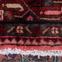 Hamadan Persian Rug 9'10" x 3'3" - Semi Antique Afshan Red, Blue Hand Knotted | side view | SKU 112979