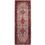 Hamadan Persian Rug 9x3 ft - Semi Antique Afshan Red, Blue Hand Knotted | front view | SKU 112979