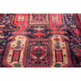 Ardabil Persian Rug 9'5" x 4'11" - Semi Antique Medallion Turquoise, White Hand Knotted | side view | SKU 112982