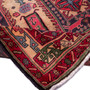 Ardabil Persian Rug 9x4 ft - Semi Antique Medallion Turquoise, White Hand Knotted | corner detail | SKU 112982