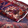 Ardabil Persian Rug 6'7" x 4'9" - Semi Antique Medallion Turquoise, White Hand Knotted | corner detail | SKU 112983
