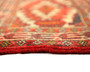 Turkmen Persian Rug 2'7" x 1'5" - Semi Antique Geometric Crimson, Navy Blue Hand Knotted | detail view | SKU 110162