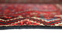 Hamadan Persian Rug 9x4 ft - Semi Antique Medallion (Toranj), Herati (Mahi) Madder Red, Navy Blue, Ivory Hand Knotted | detail view | SKU 110204