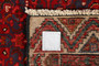 Hamadan Persian Rug 9'8" x 4'10" - Semi Antique Afshan Red, Blue Hand Knotted | pile detail | SKU 110204