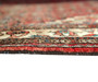 Hamadan Persian Rug 9x5 ft - Semi Antique Afshan Red, Blue Hand Knotted | corner detail | SKU 110206
