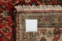 Hamadan Persian Rug 9'12" x 5'7" - Semi Antique Afshan Red, Blue Hand Knotted | back view | SKU 110206