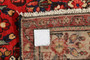 Hamadan Persian Rug 9'6" x 5'2" - Semi Antique Afshan Red, Blue Hand Knotted | detail view | SKU 110208