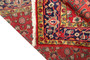 Tabriz Persian Rug 9x5 ft - Semi Antique Medallion Red, Cream Hand Knotted | side view | SKU 110209
