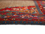Kurdish Persian Rug 10x5 ft - Semi Antique Medallion Red, Blue Hand Knotted | full view | SKU 110210