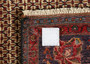 Kurdish Persian Rug 10'0" x 5'1" - Semi Antique Medallion Red, Blue Hand Knotted | side view | SKU 110210