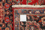 Zanjan Persian Rug 6x3 ft - Semi Antique Medallion Navy Blue, Crimson Hand Knotted | side view | SKU 110211