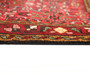 Hamadan Persian Rug 10'0" x 3'3" - Semi Antique Afshan Red, Blue Hand Knotted | corner detail | SKU 110214