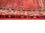 Arak Persian Rug 7x3 ft - Semi Antique Herati (Mahi) Red, Cream, Navy Blue Hand Knotted | detail view | SKU 110218