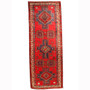 Ardabil Persian Rug 11'8" x 4'7" - Semi Antique Medallion Turquoise, White Hand Knotted | front view | SKU 110220