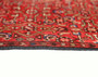 Hamadan Persian Rug 10x2 ft - Semi Antique Afshan Red, Blue Hand Knotted | full view | SKU 110223