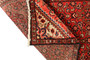 Hamadan Persian Rug 10x2 ft - Semi Antique Afshan Red, Blue Hand Knotted | side view | SKU 110223