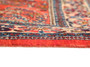 Sarouk Persian Rug 10'0" x 4'7" - Semi Antique Medallion Red, Blue Hand Knotted | full view | SKU 110224