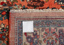 Sarouk Persian Rug 10'0" x 4'7" - Semi Antique Medallion Red, Blue Hand Knotted | pile detail | SKU 110224