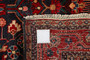 Jozan Persian Rug 9'6" x 5'10" - Semi Antique Medallion Red, Blue Hand Knotted | back view | SKU 110230