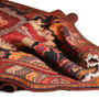Sarab Persian Rug 12x3 ft - Semi Antique Medallion (Toranj), Herati (Mahi) Madder Red, Rust Red, Camel Hand Knotted | detail view | SKU 110232